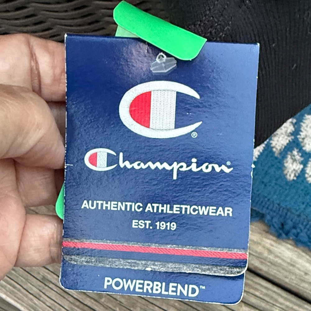 Champion Men's Black Hoodie - Picture 3 of 10
